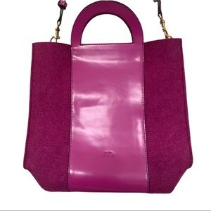 Kate Spade Saturday Pink Felt Tote Bag Fuschia